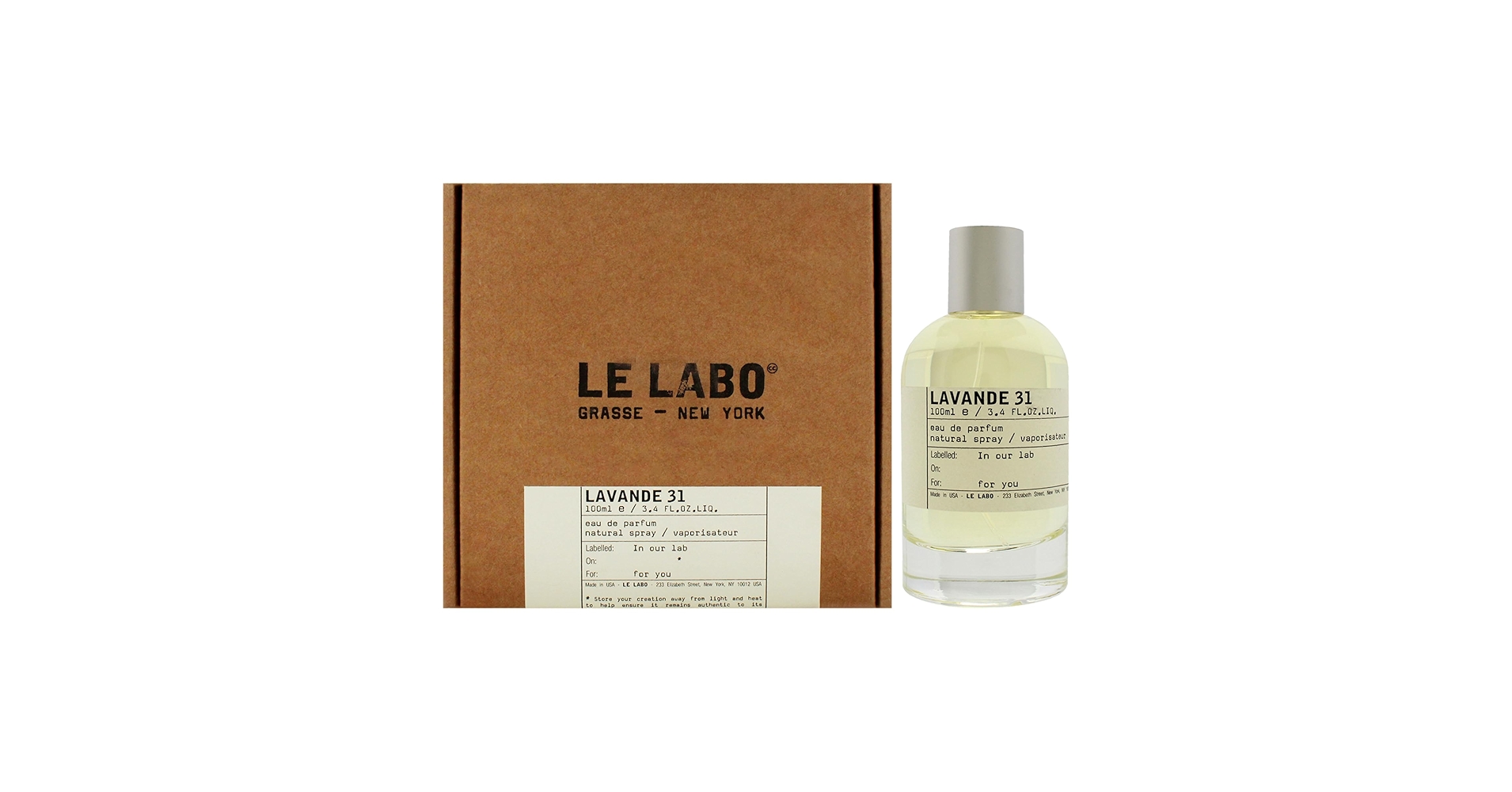 Amazon.com : Le Labo Lavande 31 for Unisex - 3.4 oz EDP